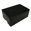 Черный ABS высокий корпус для Raspberry PI 4B (позволяет установить вентилятор или 3.5" сенсорный экран)